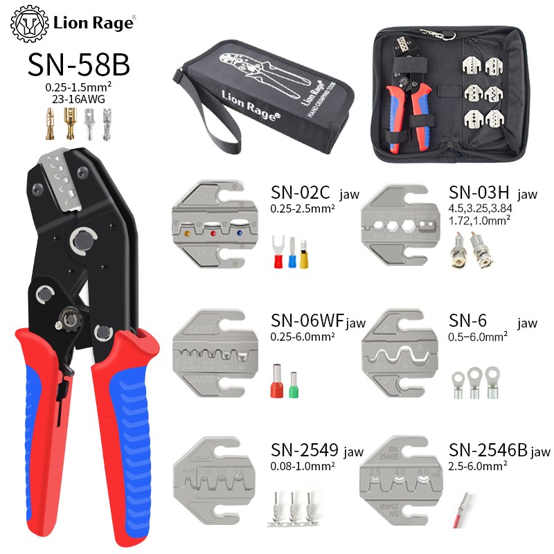 Ratchet Crimping Tool SN-58B P - Automatic Wire Stripper Cutter 评论和价格