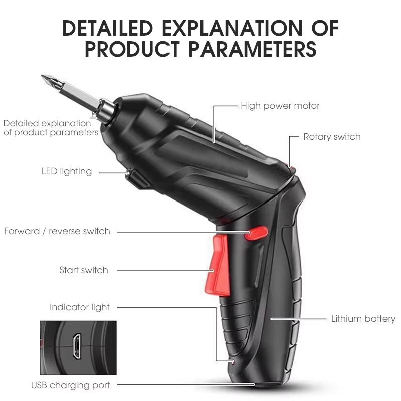 Electric Screwdriver Set 3.6V  - Electric Screwdriver Rechargeable Usb 评论和价格