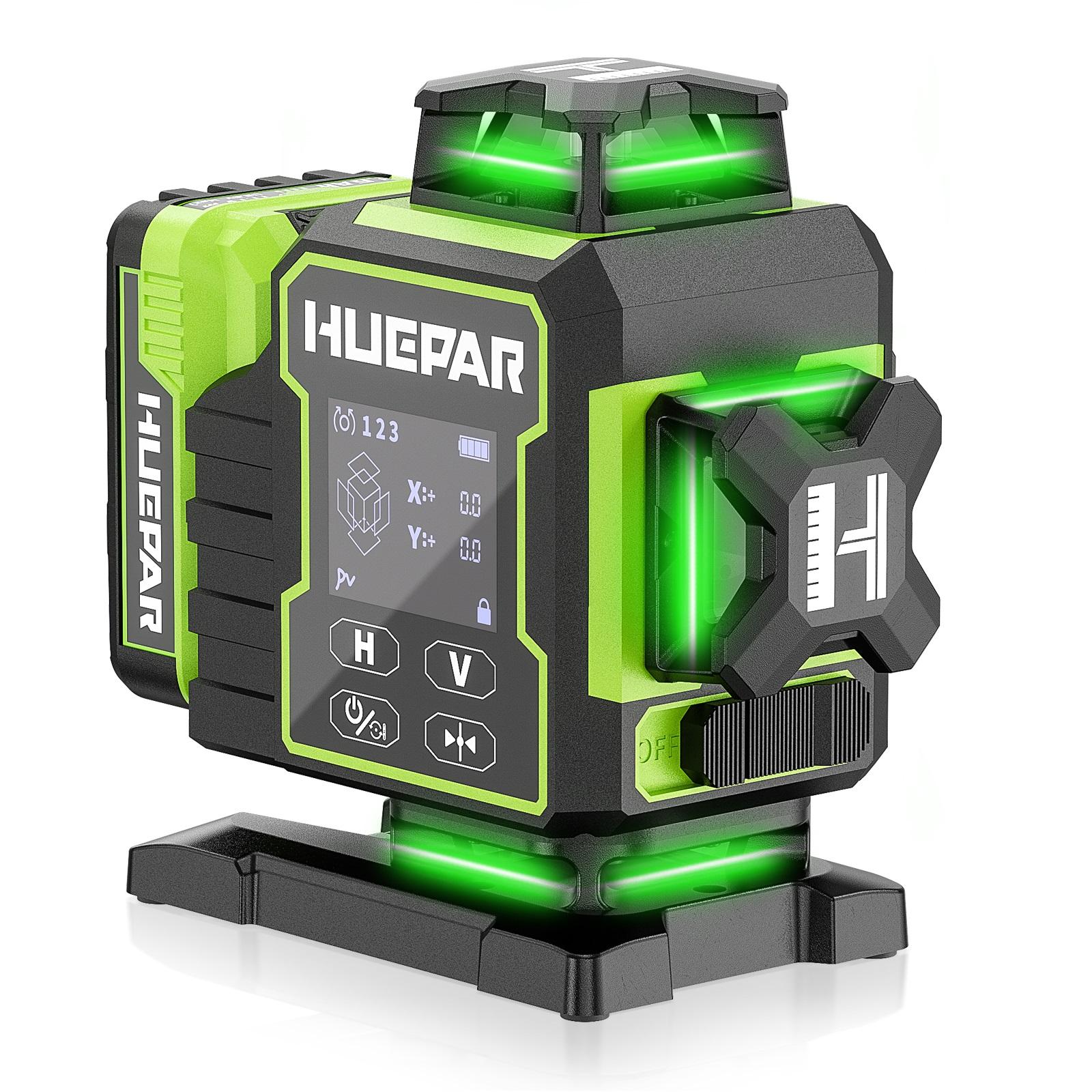2026 Huepar W04CG Green Lasers - Laser Level 16 Lines 4D Green 评论和价格