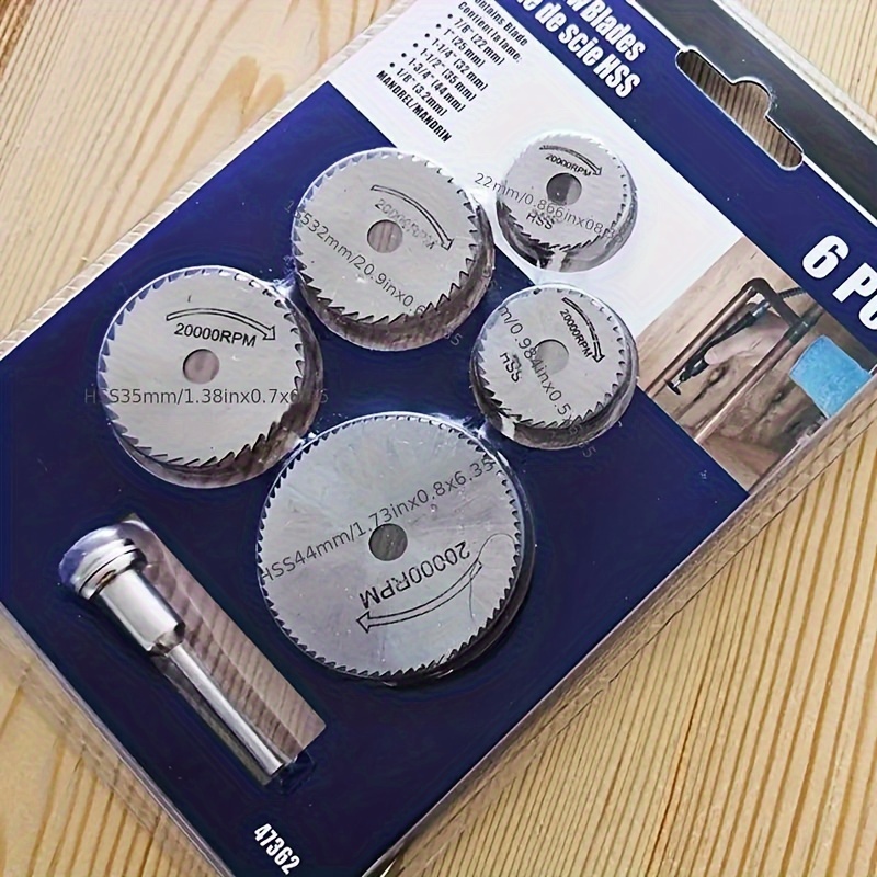6Pcs Mini Circular Saw Blade,  - Cordless Rotary Tool Kit Accessories 评论和价格